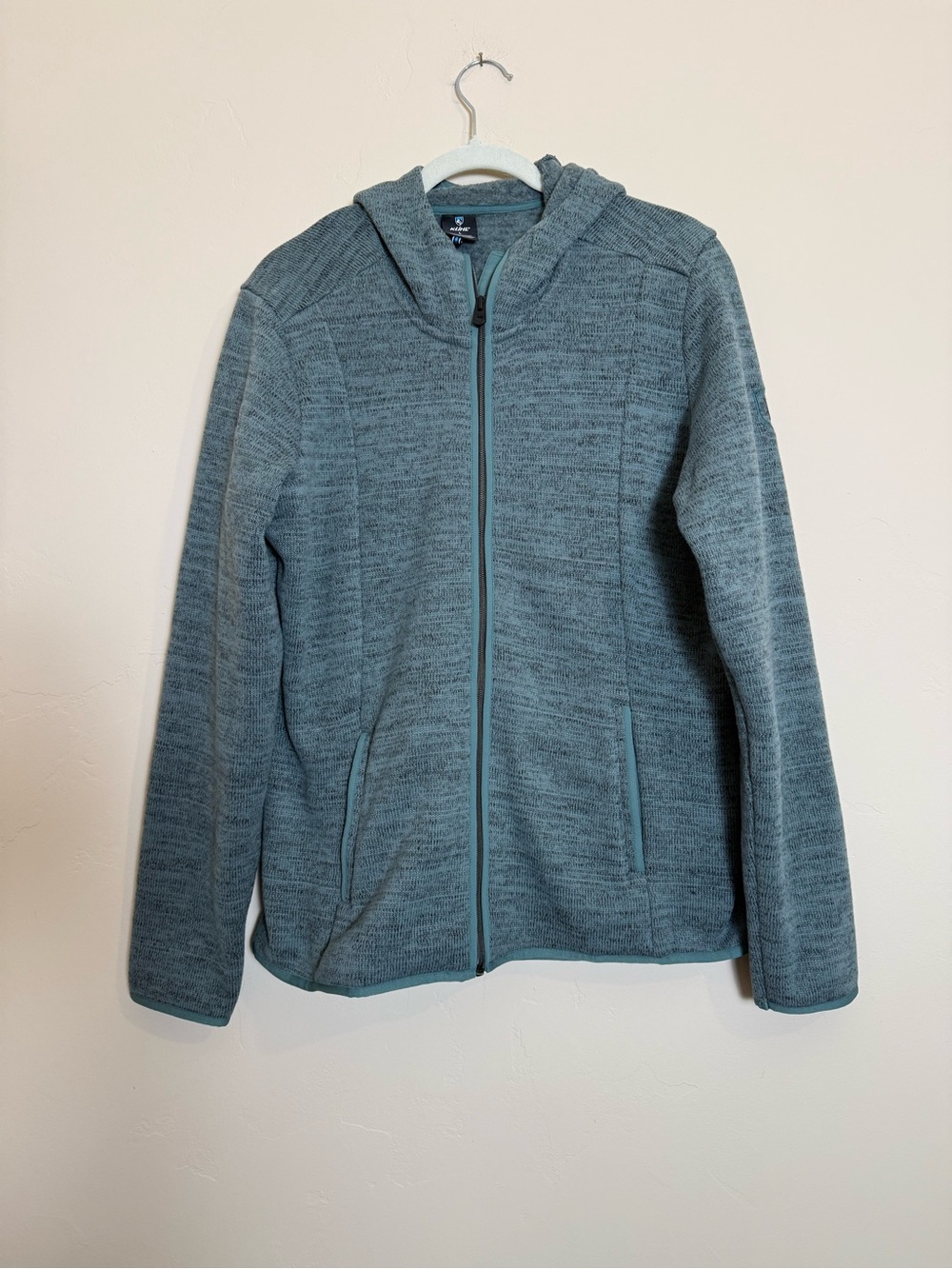 Women's Kuhl Ascendyr Hooded Zip Jacket - Heather Teal size Large